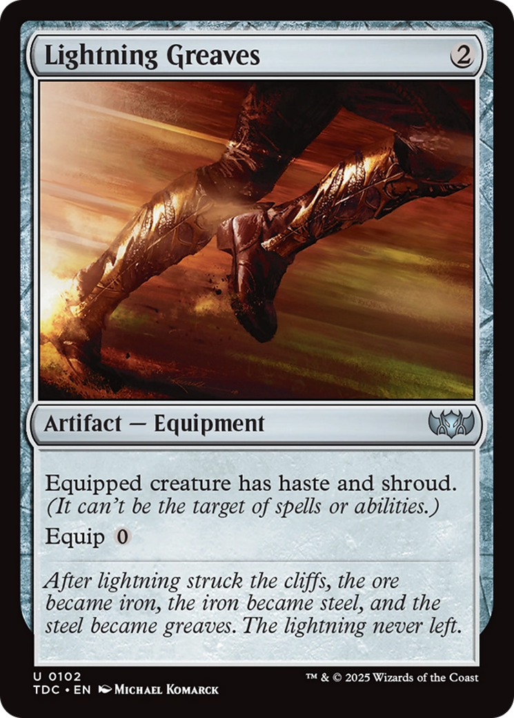 Lightning Greaves [Tarkir: Dragonstorm Commander] | Lots Moore NSW