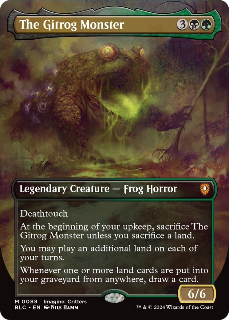 The Gitrog Monster (Borderless) [Bloomburrow Commander] | Lots Moore NSW