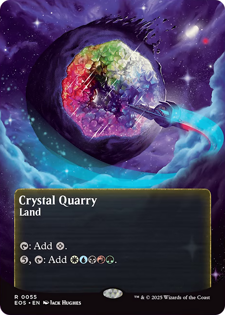 Crystal Quarry (0055) (Borderless) [Edge of Eternities: Stellar Sights] | Lots Moore NSW
