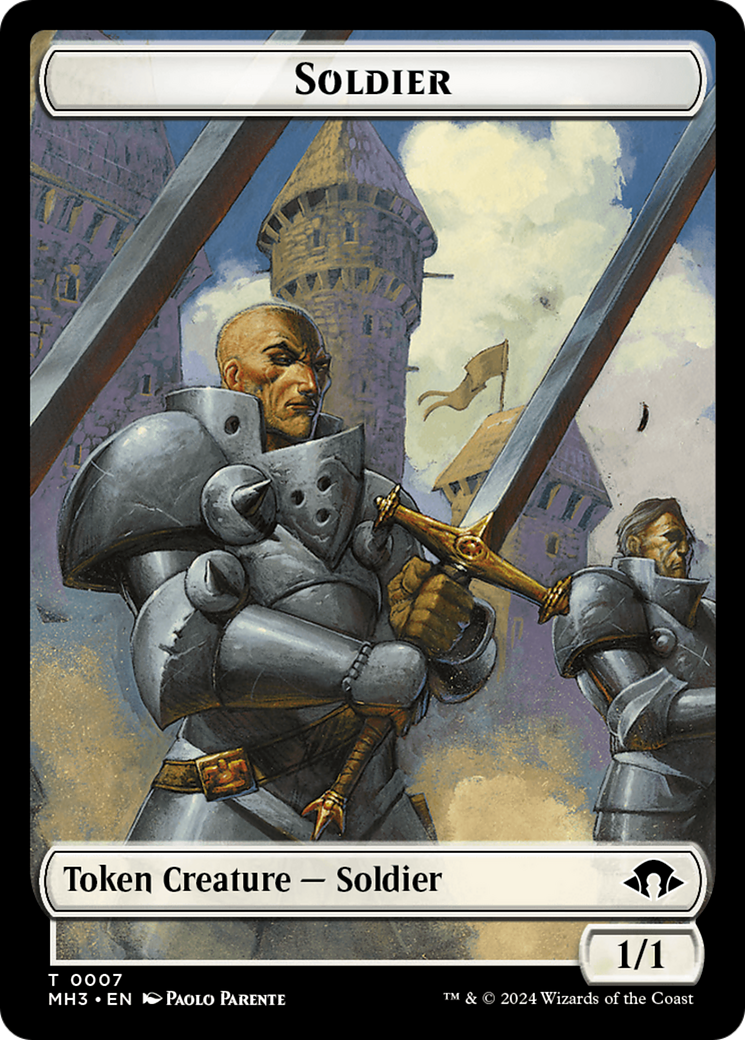 Eldrazi Spawn // Soldier Double-Sided Token [Modern Horizons 3 Tokens] | Lots Moore NSW