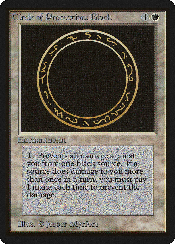Circle of Protection: Black [Beta Edition] | Lots Moore NSW