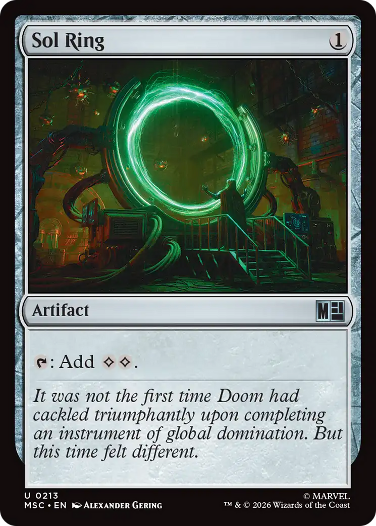 Sol Ring (0211) (Surge Foil) [Marvel Super Heroes Commander] | Lots Moore NSW