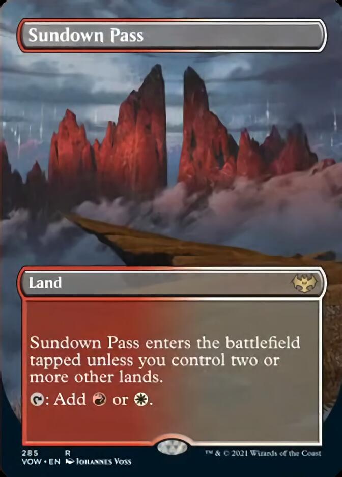 Sundown Pass (Borderless Alternate Art) [Innistrad: Crimson Vow] | Lots Moore NSW