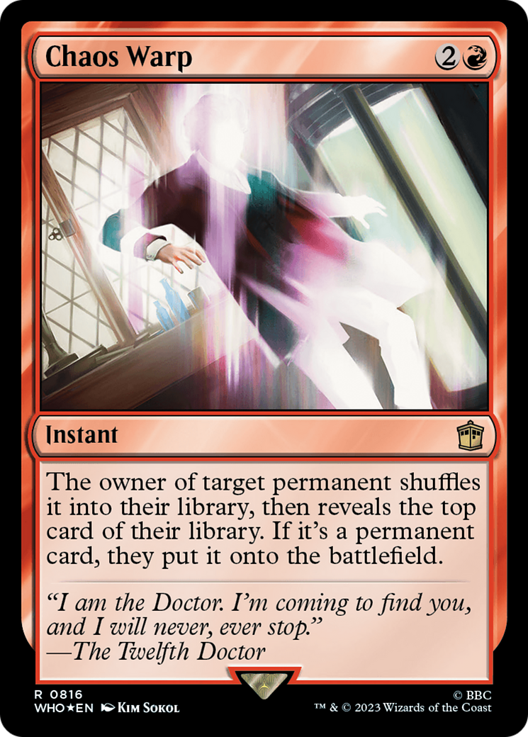 Chaos Warp (Surge Foil) [Doctor Who] | Lots Moore NSW