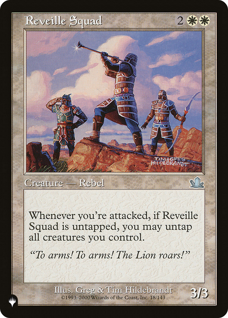 Reveille Squad [The List Reprints] | Lots Moore NSW