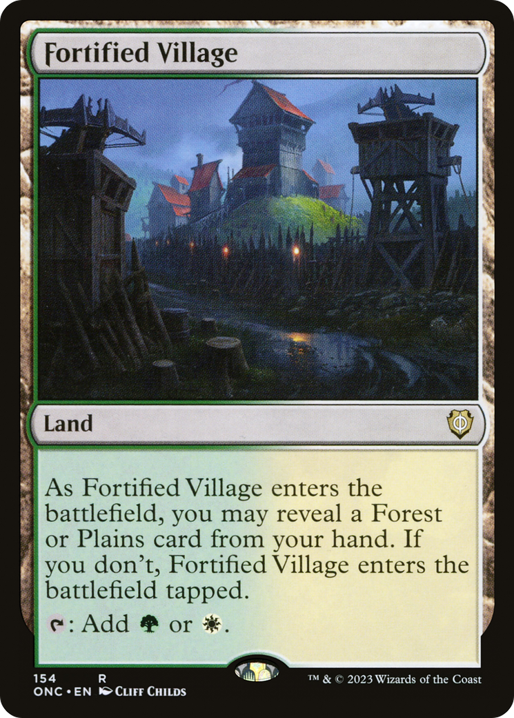 Fortified Village [Phyrexia: All Will Be One Commander] | Lots Moore NSW