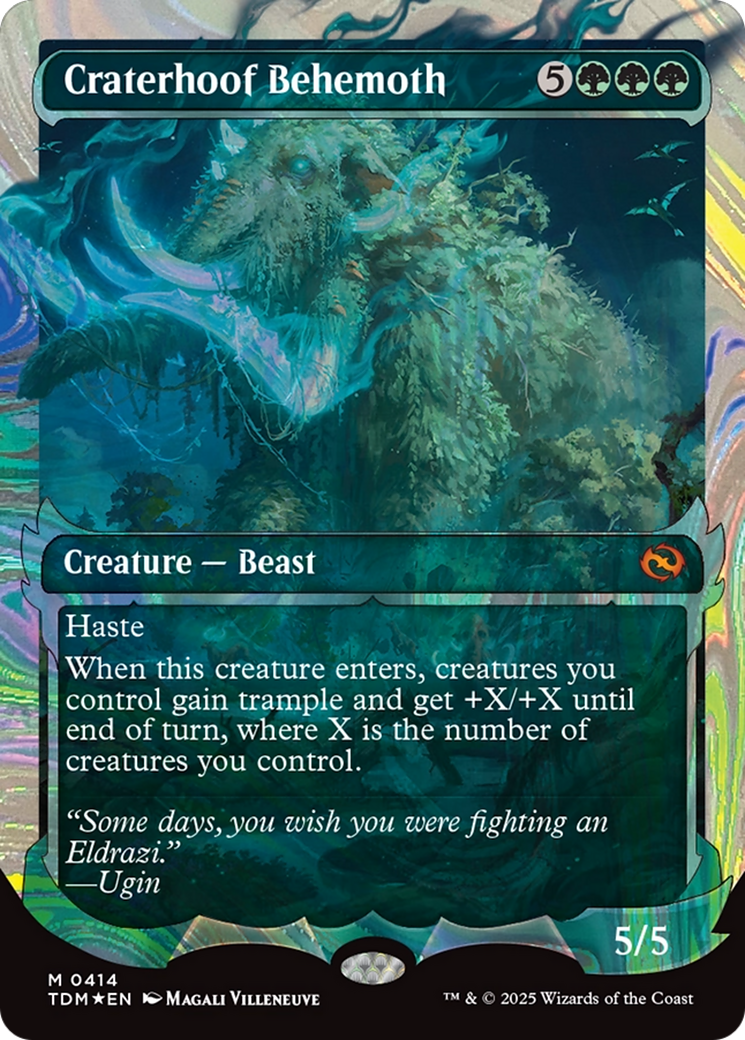 Craterhoof Behemoth (Showcase) (Halo Foil) [Tarkir: Dragonstorm] | Lots Moore NSW