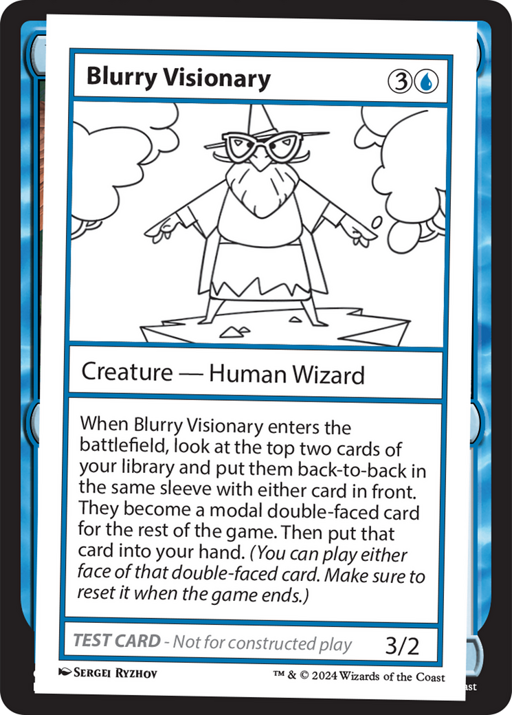 Blurry Visionary [Mystery Booster 2 Playtest Cards] | Lots Moore NSW