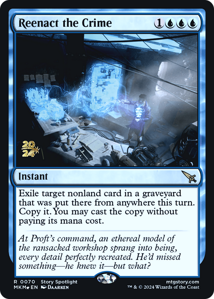 Reenact the Crime [Murders at Karlov Manor Prerelease Promos] | Lots Moore NSW