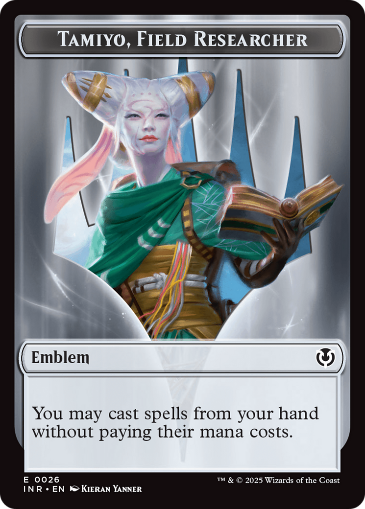 Human Soldier (0020) // Emblem - Tamiyo, Field Researcher Double-Sided Token [Innistrad Remastered Tokens] | Lots Moore NSW