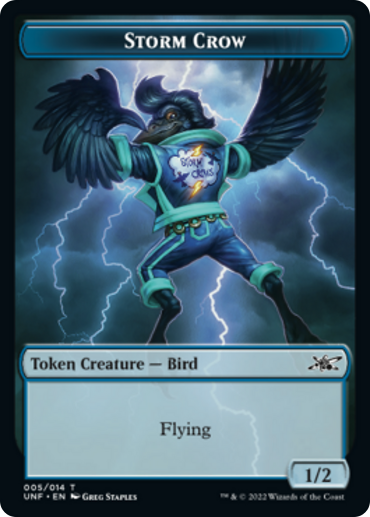 Squirrel // Storm Crow Double-Sided Token [Unfinity Tokens] | Lots Moore NSW