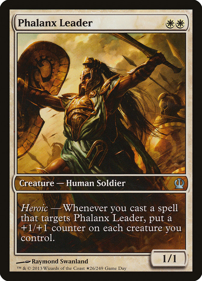 Phalanx Leader (Game Day) (Extended Art) [Theros Promos] | Lots Moore NSW