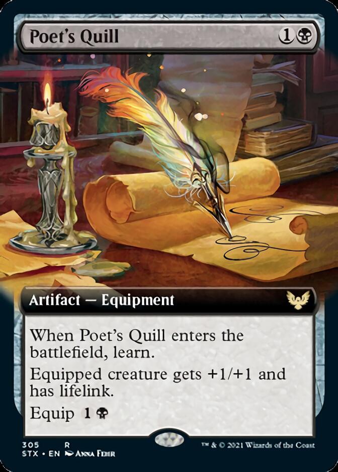 Poet's Quill (Extended Art) [Strixhaven: School of Mages] | Lots Moore NSW