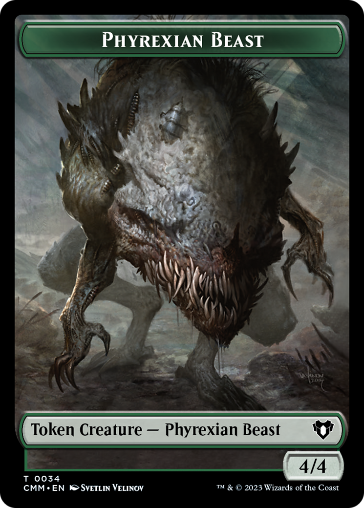 Phyrexian Beast Token [Commander Masters Tokens] | Lots Moore NSW