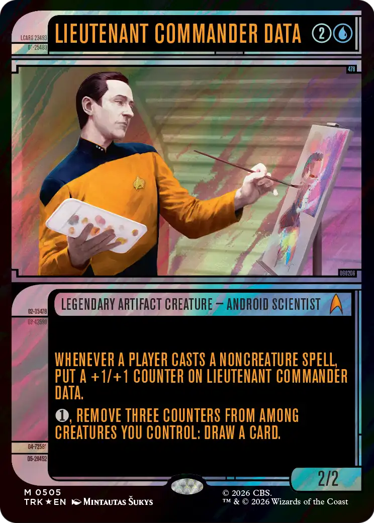Lieutenant Commander Data (Showcase) (Surge Foil) [Star Trek] | Lots Moore NSW