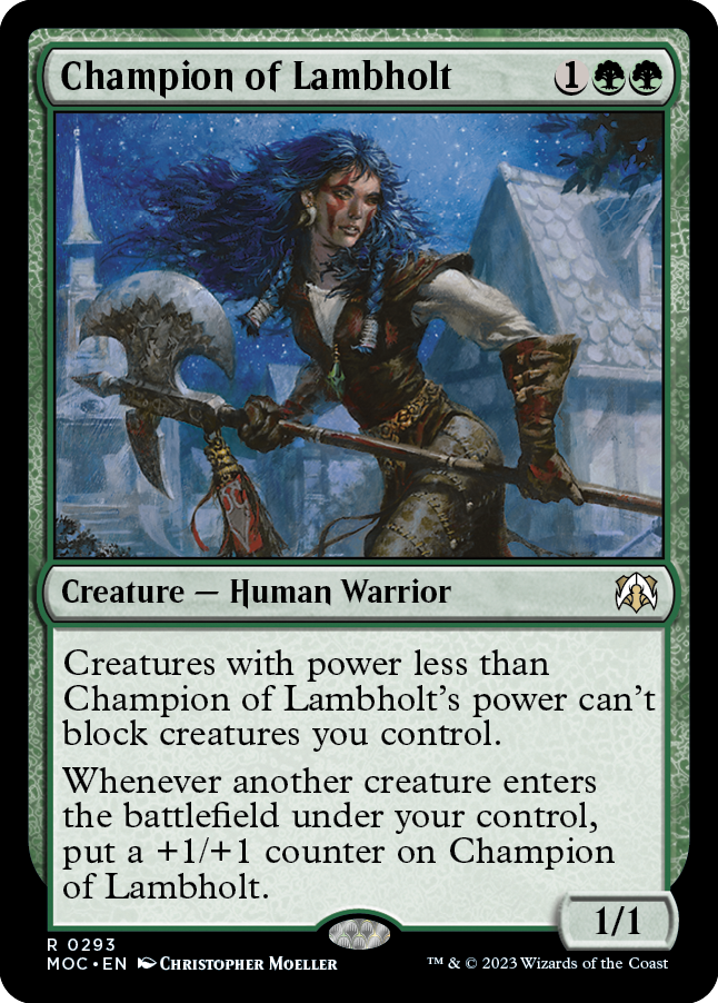 Champion of Lambholt [March of the Machine Commander] | Lots Moore NSW