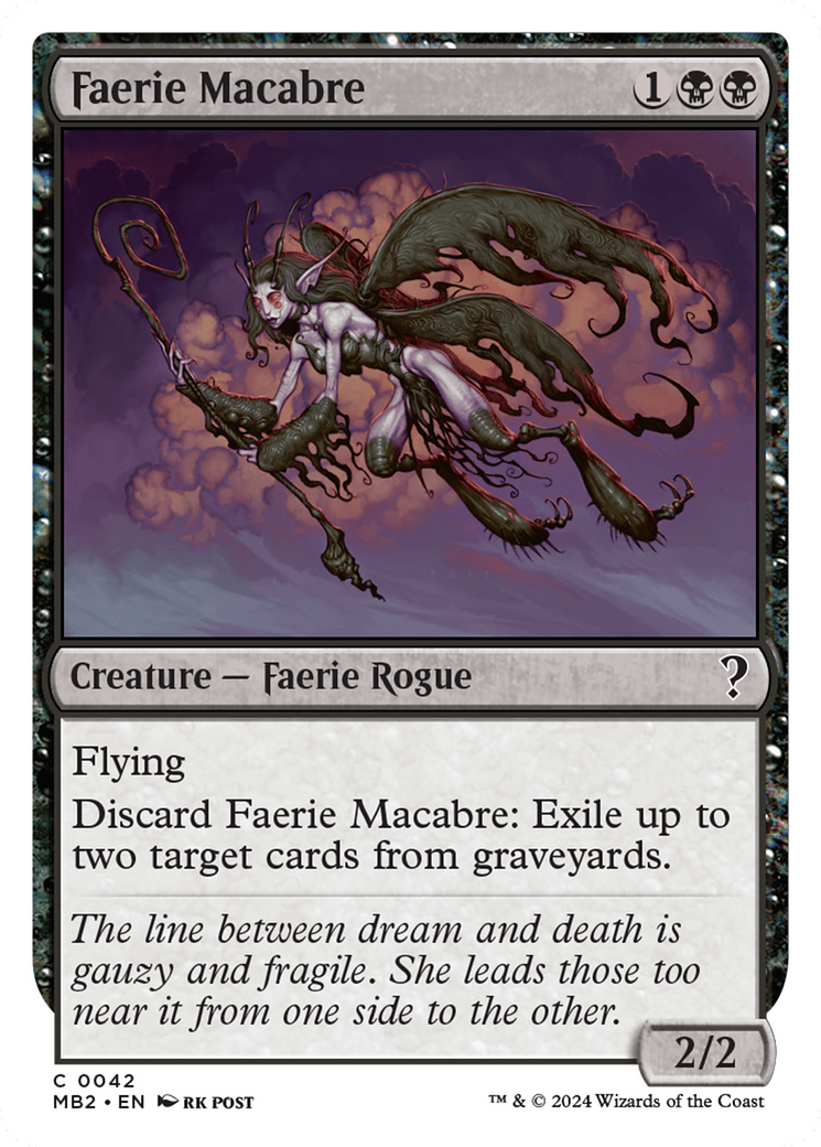 Faerie Macabre (White Border) [Mystery Booster 2] | Lots Moore NSW