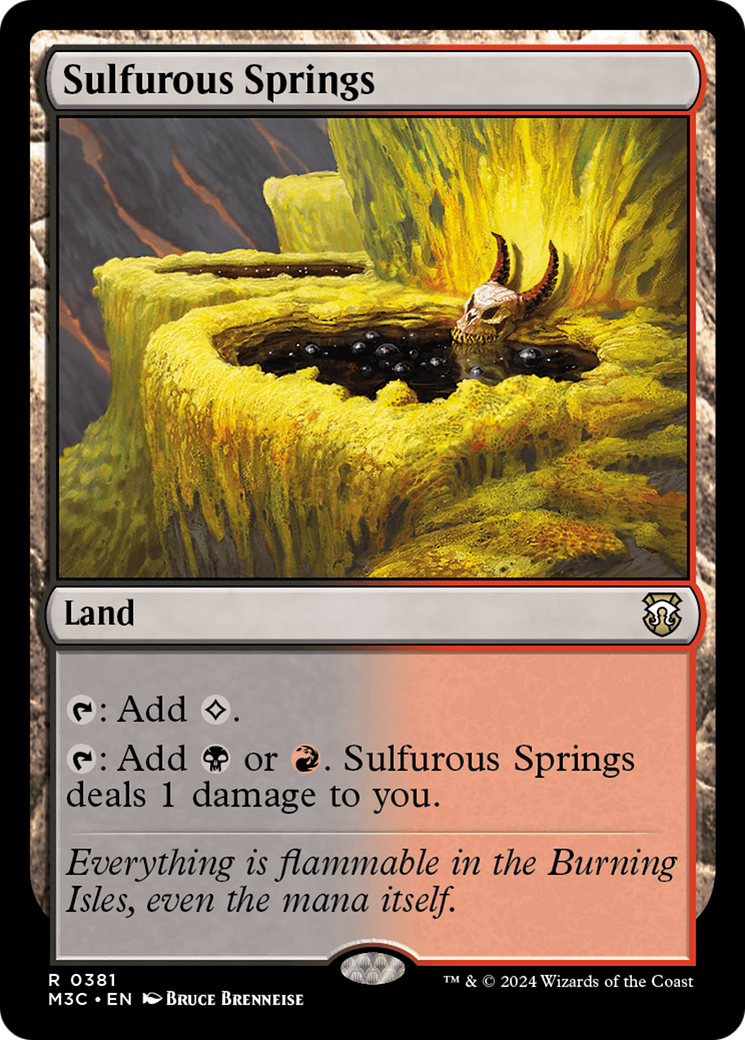 Sulfurous Springs (Ripple Foil) [Modern Horizons 3 Commander] | Lots Moore NSW