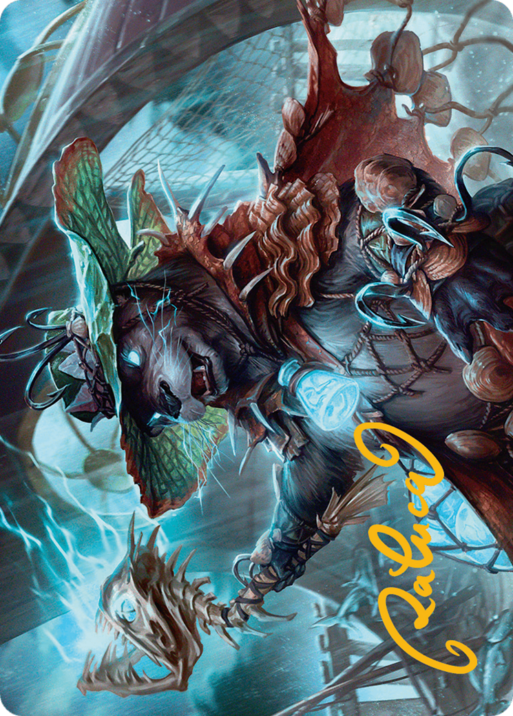 Tempest Angler Art Card (Gold-Stamped Signature) [Bloomburrow Art Series] | Lots Moore NSW