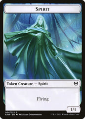 Human Warrior // Spirit Double-Sided Token [Kaldheim Tokens] | Lots Moore NSW