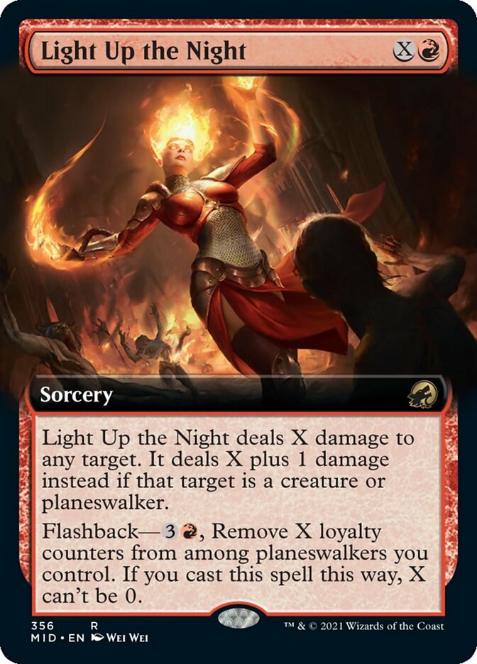 Light Up the Night (Extended Art) [Innistrad: Midnight Hunt] | Lots Moore NSW