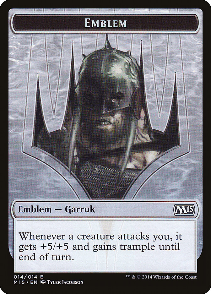 Garruk, Apex Predator Emblem [Magic 2015 Tokens] | Lots Moore NSW