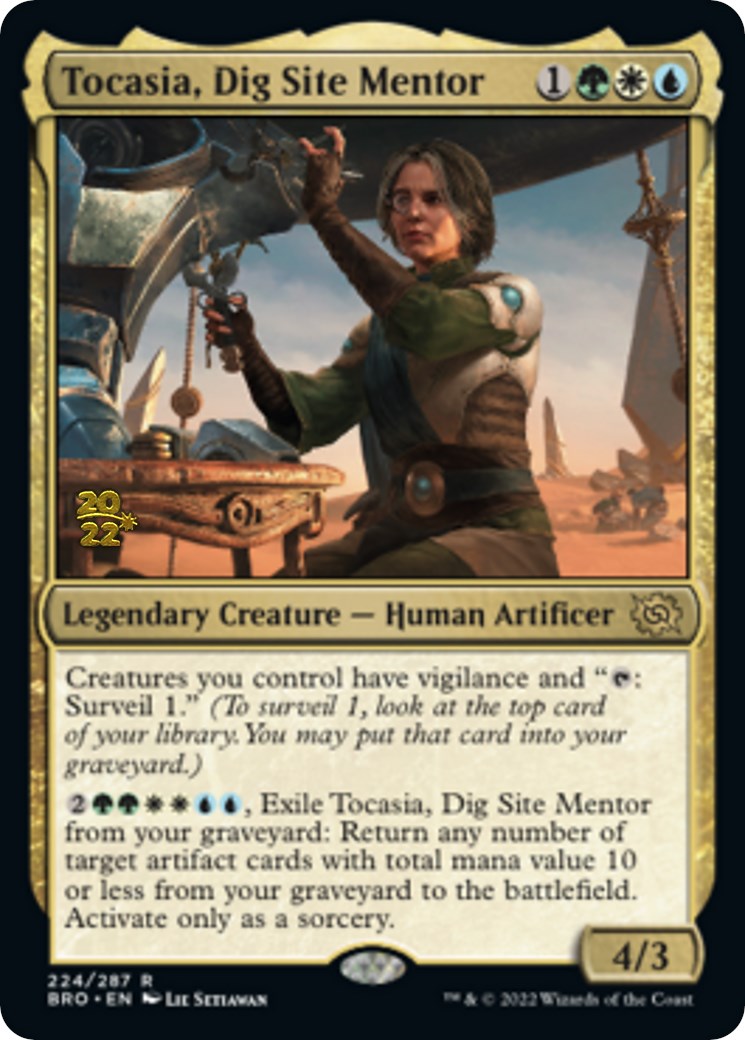 Tocasia, Dig Site Mentor [The Brothers' War Prerelease Promos] | Lots Moore NSW