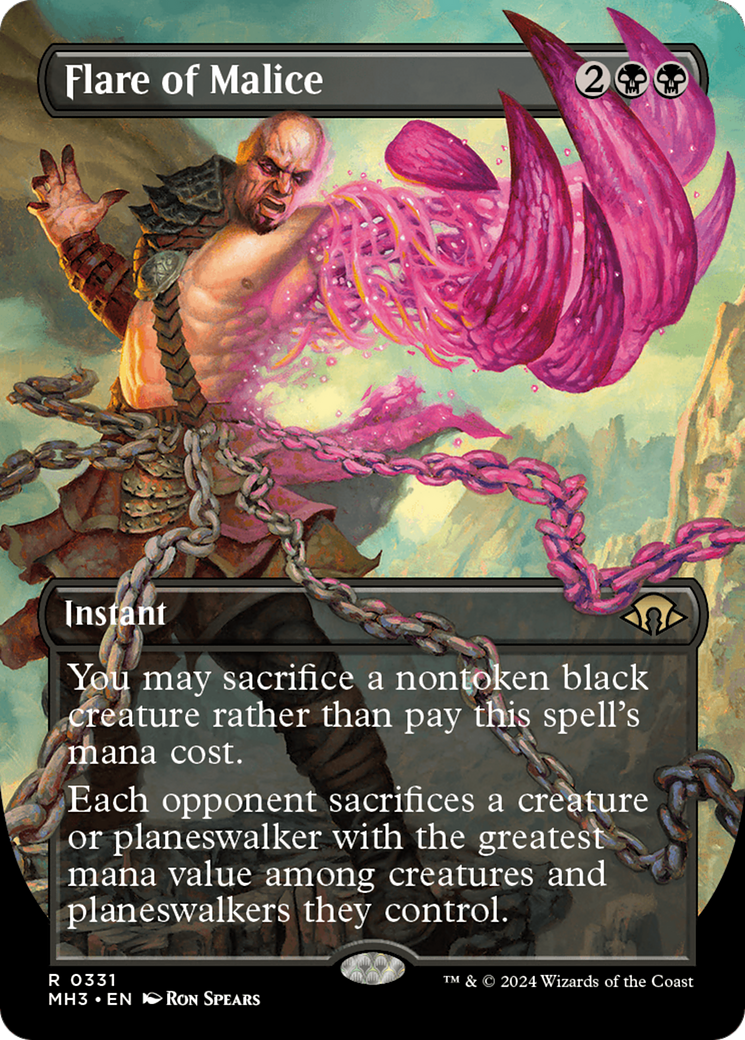 Flare of Malice (Borderless) [Modern Horizons 3] | Lots Moore NSW