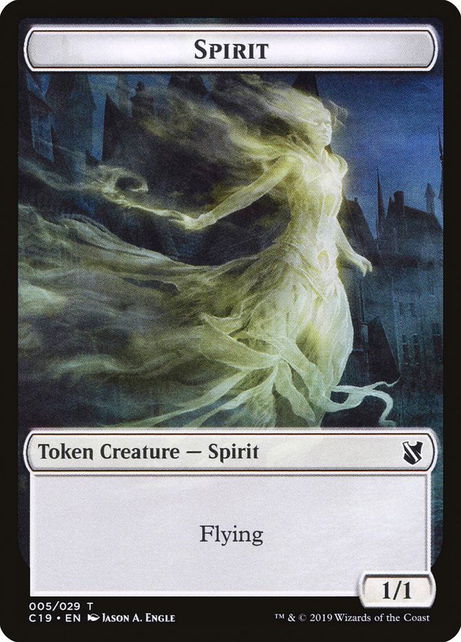 Spirit Token [Commander 2019 Tokens] | Lots Moore NSW
