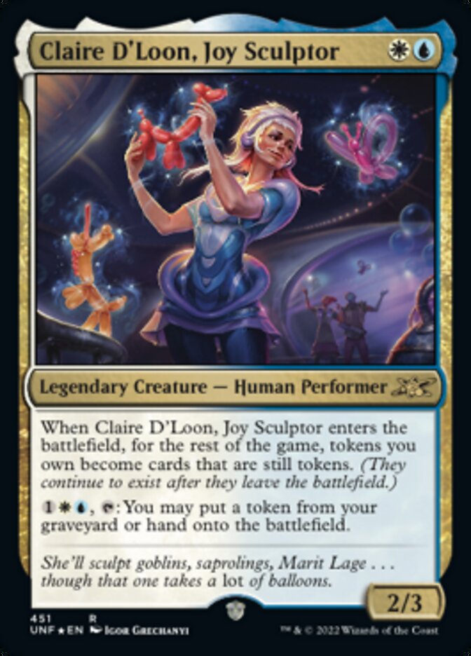 Claire D'Loon, Joy Sculptor (Galaxy Foil) [Unfinity] | Lots Moore NSW