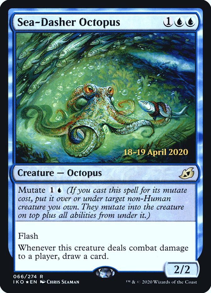 Sea-Dasher Octopus [Ikoria: Lair of Behemoths Prerelease Promos] | Lots Moore NSW
