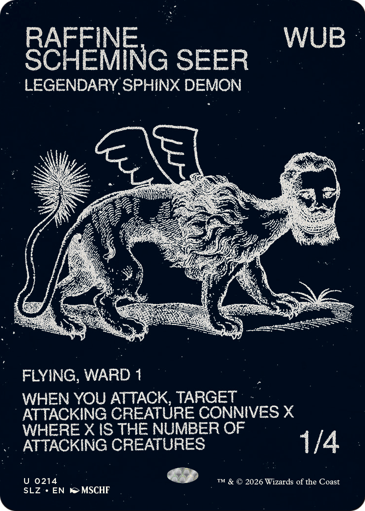 Raffine, Scheming Seer (0214) [Secret Lair x MSCHF: The Zeta Set] | Lots Moore NSW