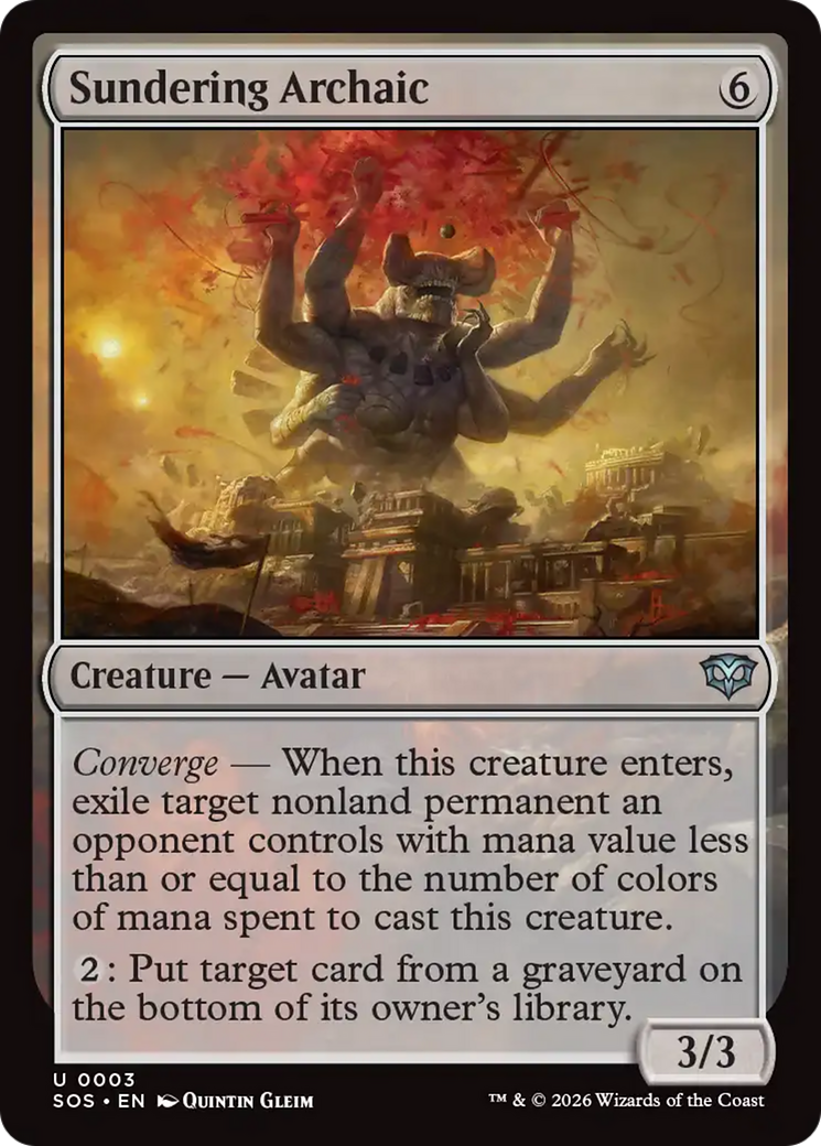 Sundering Archaic [Secrets of Strixhaven] | Lots Moore NSW