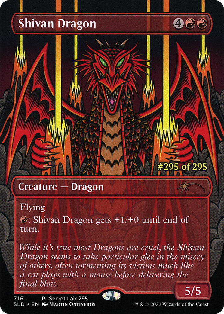 Shivan Dragon (Serialized) [Secret Lair Drop Promos] | Lots Moore NSW