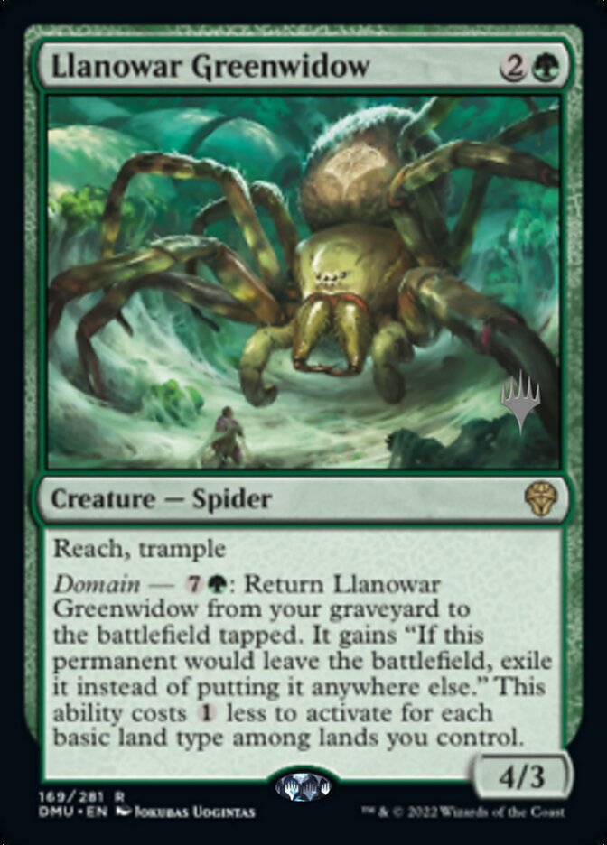 Llanowar Greenwidow (Promo Pack) [Dominaria United Promos] | Lots Moore NSW