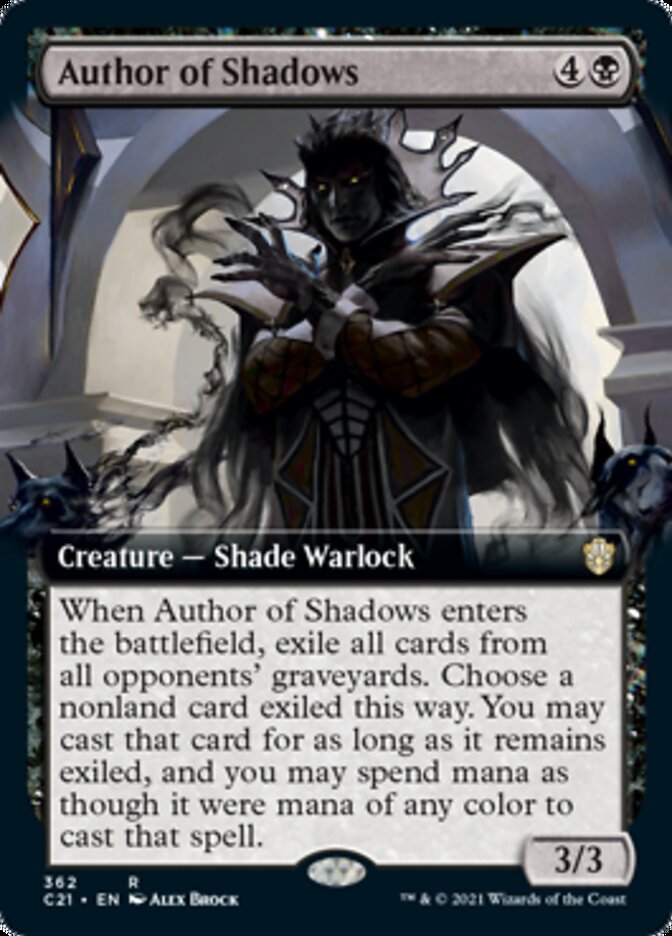 Author of Shadows (Extended Art) [Commander 2021] | Lots Moore NSW