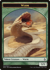 Unwavering Initiate // Wurm Double-Sided Token [Amonkhet Tokens] | Lots Moore NSW