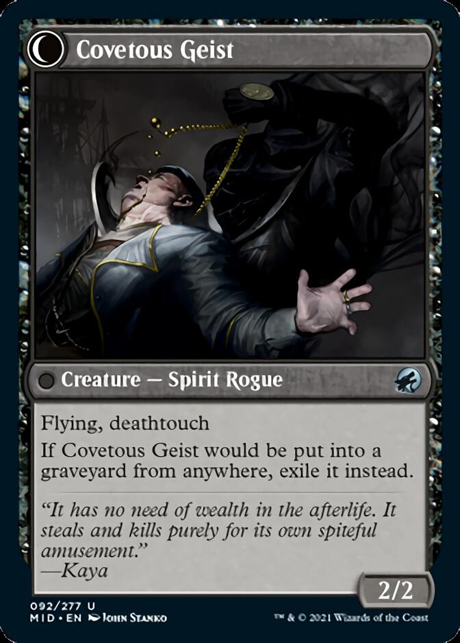 Covert Cutpurse // Covetous Geist [Innistrad: Midnight Hunt] | Lots Moore NSW