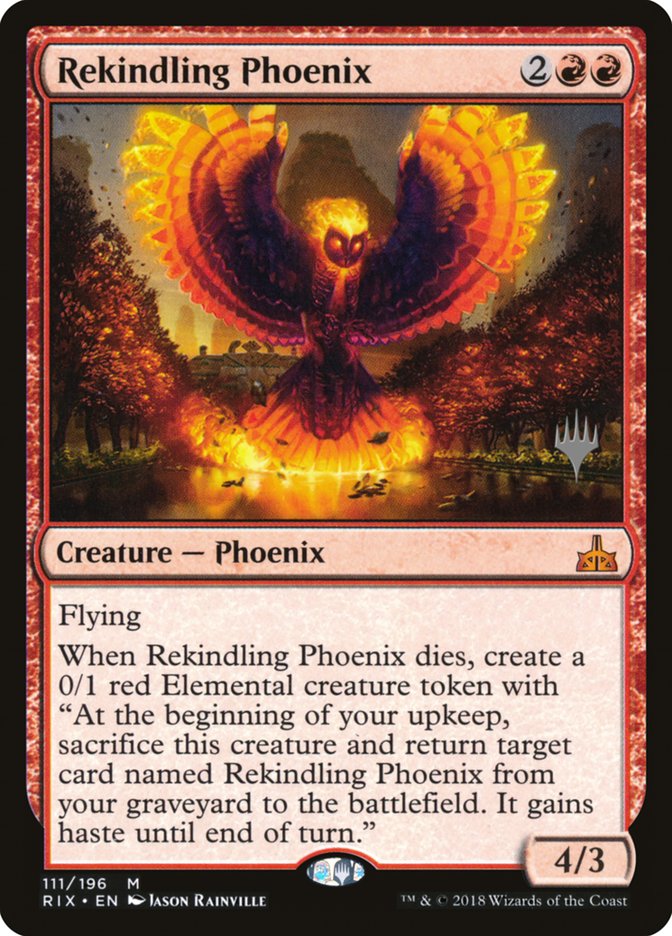 Rekindling Phoenix (Promo Pack) [Rivals of Ixalan Promos] | Lots Moore NSW