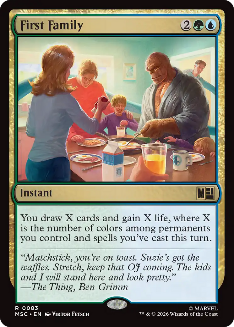 First Family (Surge Foil) [Marvel Super Heroes Commander] | Lots Moore NSW