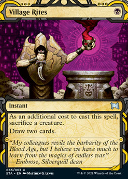 Village Rites (Foil Etched) [Strixhaven: School of Mages Mystical Archive] | Lots Moore NSW