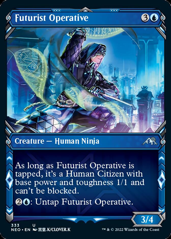 Futurist Operative (Showcase Ninja) [Kamigawa: Neon Dynasty] | Lots Moore NSW