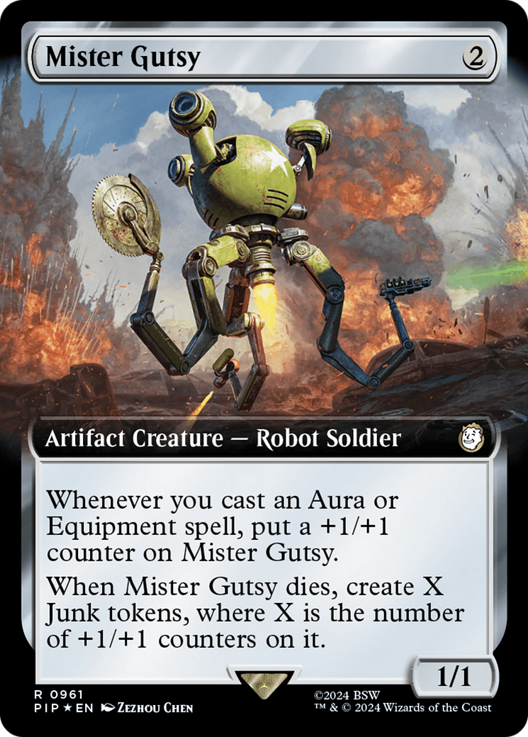 Mister Gutsy (Extended Art) (Surge Foil) [Fallout] | Lots Moore NSW