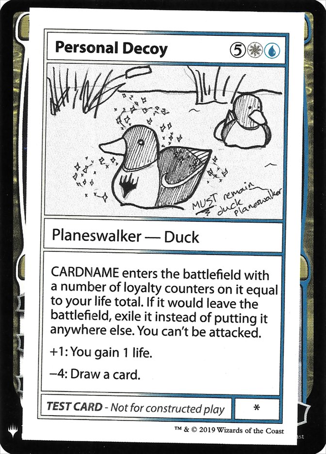 Personal Decoy [Mystery Booster Playtest Cards] | Lots Moore NSW