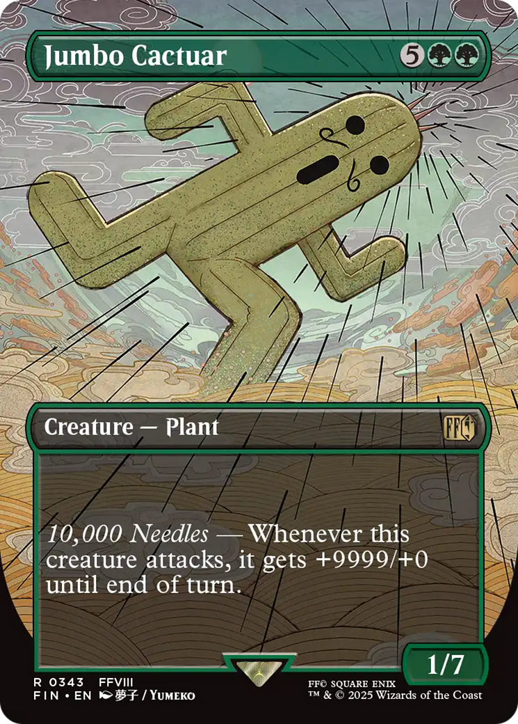 Jumbo Cactuar (Borderless) [FINAL FANTASY] | Lots Moore NSW