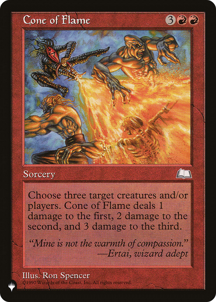 Cone of Flame [The List] | Lots Moore NSW