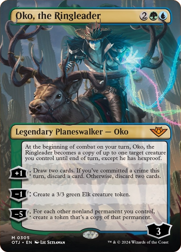 Oko, the Ringleader (Borderless) [Outlaws of Thunder Junction] | Lots Moore NSW