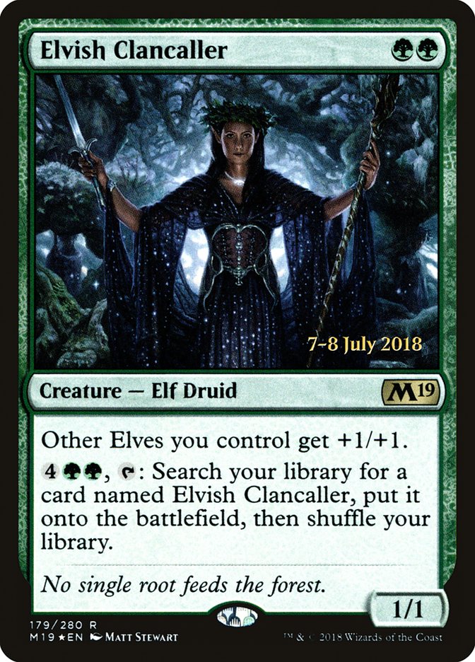 Elvish Clancaller [Core Set 2019 Prerelease Promos] | Lots Moore NSW