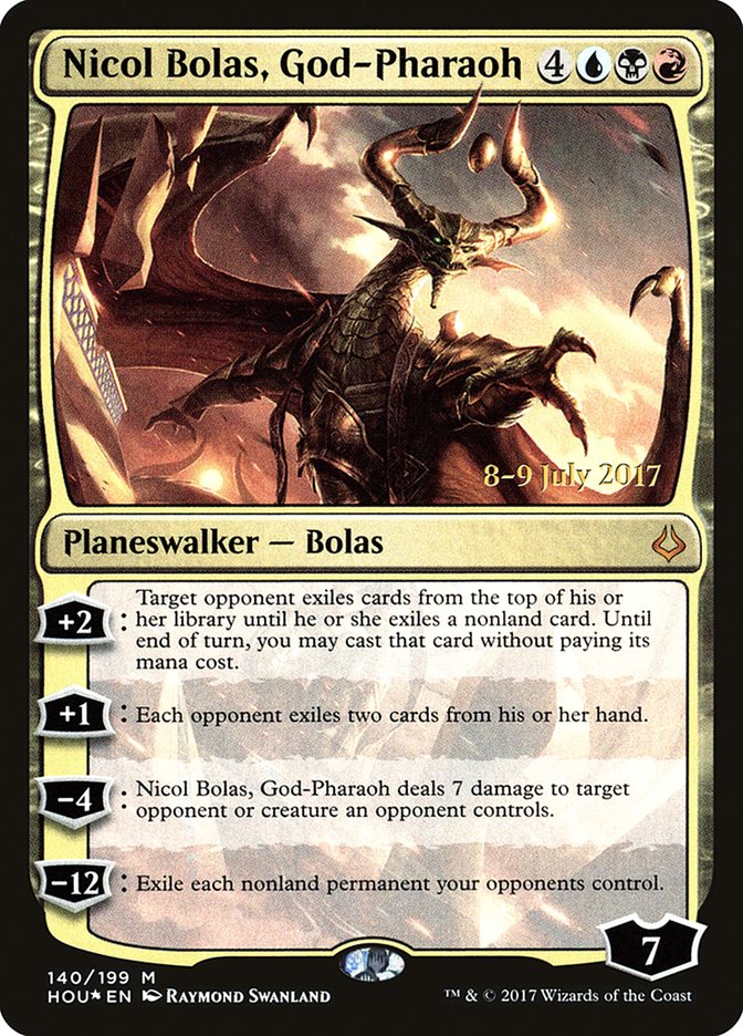 Nicol Bolas, God-Pharaoh [Hour of Devastation Prerelease Promos] | Lots Moore NSW
