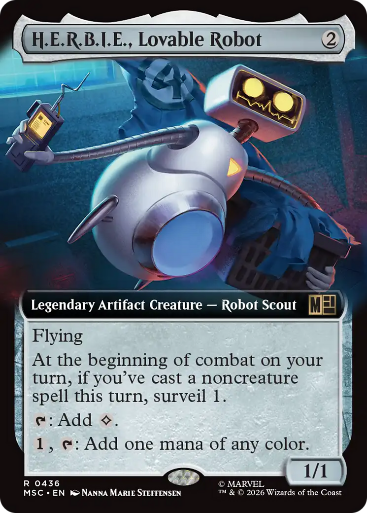 H.E.R.B.I.E., Lovable Robot (Extended Art) [Marvel Super Heroes Commander] | Lots Moore NSW